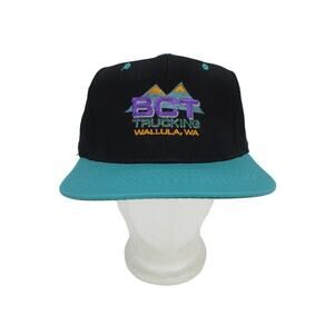 BCT Boise Paper Hat Cap Black & Green Embroidered Wallula, WA Trucking